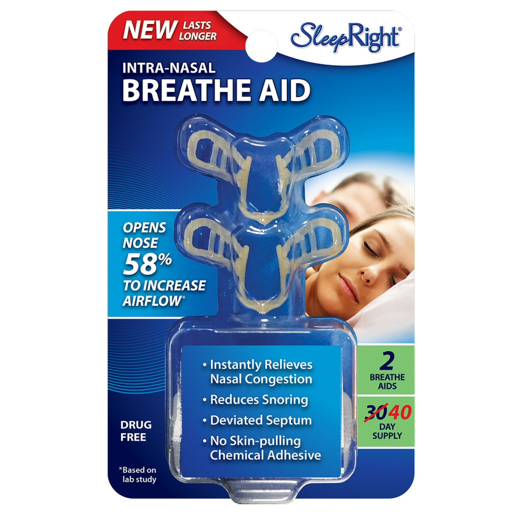 SleepRight Nasal Breathe Aid 2 Pack (40 Day Supply) SleepRight 