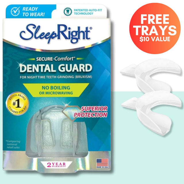 SleepRight Secure Comfort Dental Night Guard Buy Now, Pay Later! Whiter Smile