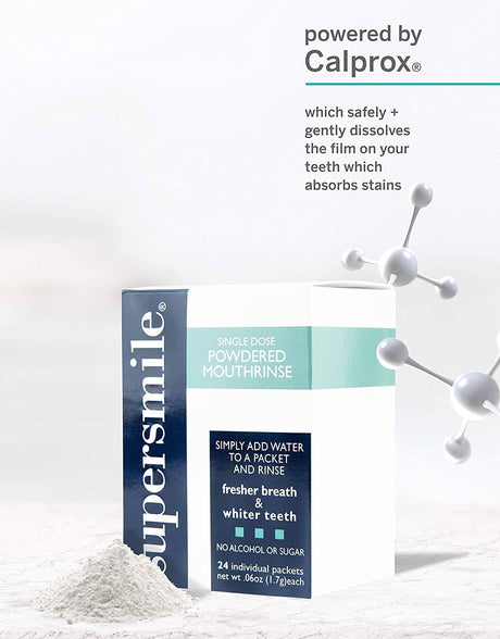 Supersmile Powdered Whitening Mouthrinse (24 pkts) No Box Supersmile 