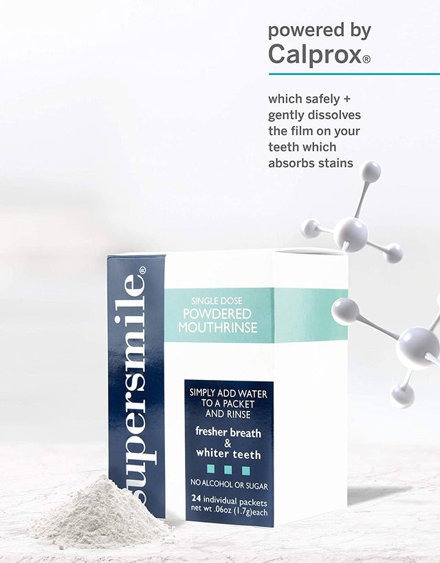 Supersmile Powdered Whitening Mouthrinse (24 pkts) No Box Supersmile 