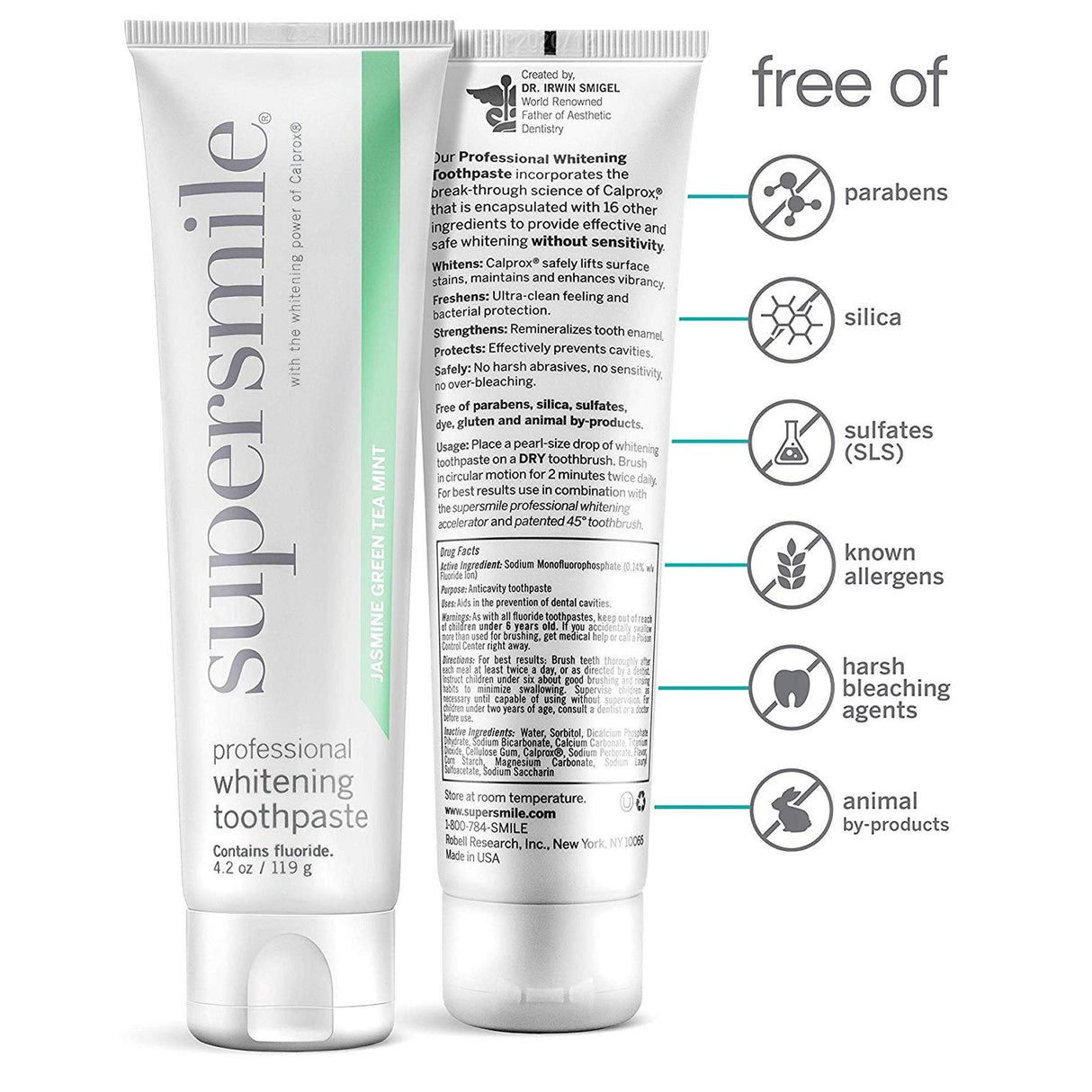 Supersmile Whitening Toothpaste (Jasmine Green Tea) 119g Supersmile 