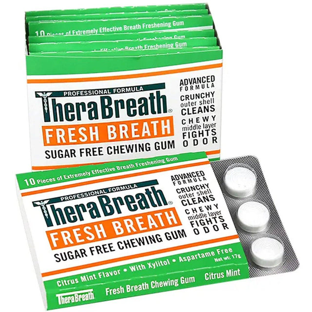 TheraBreath Chewing Gum (6 Pack / 60 Gums) TheraBreath 